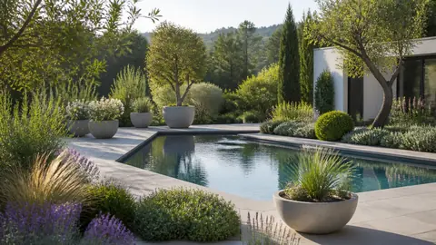 Réussir la déco plantes autour piscine sans salir l’eau